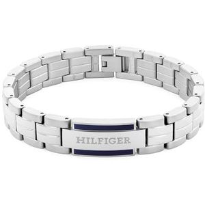 Tommy Hilfiger Sieraden schakelarmband voor heren in roestvrij staal en geelgoud, Eén maat, Roestvrij staal, Geen edelsteen