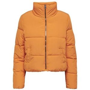 Bestseller A/S ONLDOLLY Short Puffer Jacket OTW NOOS Jacket, Russet Orange, XXL, Russet Orange, XXL