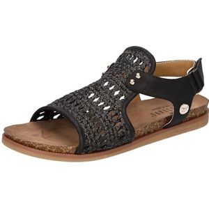 Sandaal - Effen - Imitatieleer - Velcro Sluiting - Platte Hak