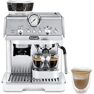 De'Longhi La Specialista Arte EC9155.W, espresso-zeefdragermachine, espressomachine met professionele melkopschuimmond, 8 maalniveaus, incl. barista-kit, 1550 W, wit