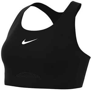 Nike Dames Sports Bra W Nk Df Swsh Hs Bra, Black/Dark Smoke Grey/, DD0428-010, XL/C