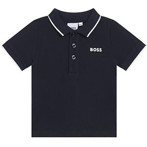 Poloshirt - Navy - Wit - 100% Katoen