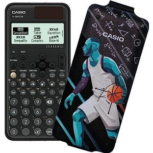 Casio FX-991CW (model 2023) wetenschappelijke rekenmachine, 540 functies met design cover ""Basket