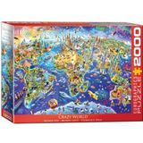 Crazy World puzzel van 2000 stukjes