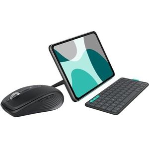 Logitech MX Anywhere 3S Compact Wireless Mouse + Flip Folio, Keyboard Case for iPad Pro 11-inch (M4) and iPad Air 11-inch(M2,M3)(5th Gen - 2024)-Protective Case Detachable Keyboard, US INT'L QWERTY