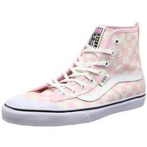 Vans Dazie-hi, hoge sneakers voor dames, Roze Ruitbord Nauwelijks Roze, 39 EU