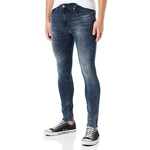 Calvin Klein Jeans Super skinny broek voor heren, Denim Donker, 29W / 30L