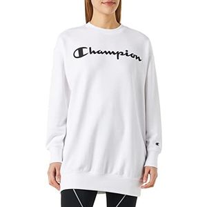 Champion Legacy American Classics Powerblend Terry Maxi-Dress Crewneck sweatshirt, wit, XL voor dames