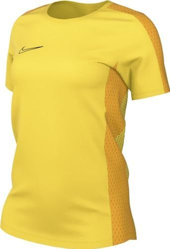 Nike - W Nk Df Acd23 Top Ss - Sportshirt - Tour Yellow/University Goud/Zwart