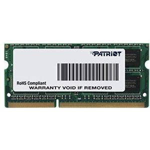 Patriot Memory Serie Signature SODIMM Low Voltage Geheugenmodule DDR3 1600 MHz PC3-12800 8GB (1x8GB) C11 - PSD38G1600L2S