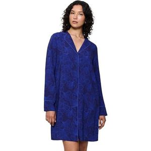 TRIUMPH - BOYFRIEND FIT - Nachthemd - Blauw - 100% Viscose
