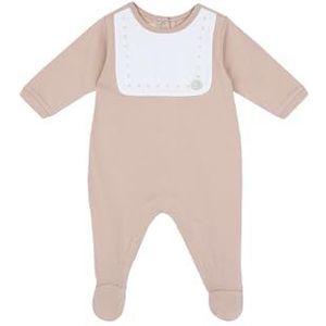 Chicco Katoenen rompertje met voet, pyjama voor kinderen en pasgeborenen, uniseks, middelroze, 12 Maanden