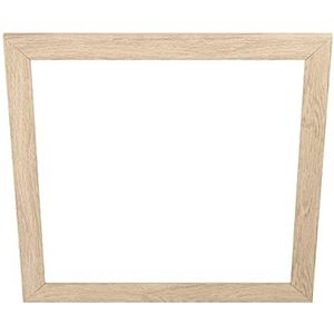 EGLO Decoratief houten frame, accessoire voor LED-paneel Salobrena 60 x 60 cm, vierkant frame van licht bruin hout