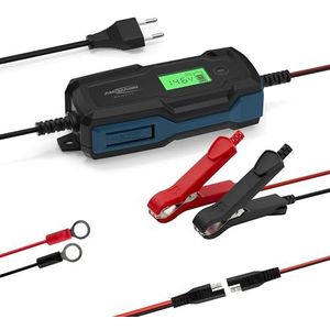 Ansmann - Acculader BC 6-12V - 4A - 10-traps voor Loodzuur en LiFePO4