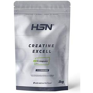 Creatine Creapure Powder van HSN Raw | Creatine Excellence 100% Creapure | Gegarandeerde Kwaliteitszegel, Gemicroniseerde Creatine Monohydraat, Veganistisch, Glutenvrij, Lactosevrij, Smaakvrij,1000 gr