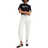 Karl Lagerfeld - KLJ Essential Logo Slim Sweatpant - Slim Fit - Wit - Dames