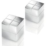 SIGEL BA706 Neodymium magneet, 2 x 2 x 2 cm, C20""Super-Strong"" (N48), voor glazen magneetborden, zilver, 2 stuks