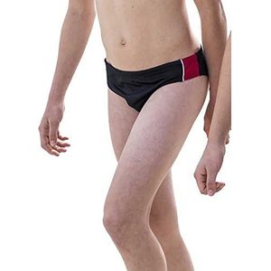 Fashy Jongens zwembroek, zwart-rood, 152