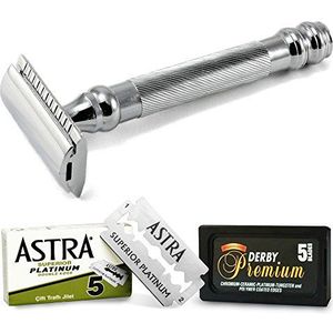 Parker Astra-Derby scheermes 98R, 1 verpakking met 3 stuks