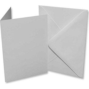 Craft UK 385 297 297 C5 Kaart en Envelop pak van 25 - Wit 18,5 cm,Kleur: Wit.