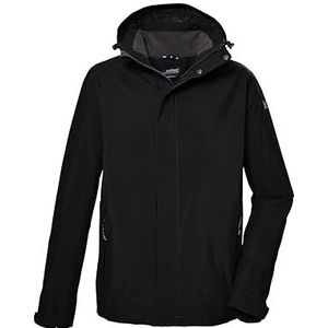 killtec heren Functioneel jack/outdoorjack met afritsbare capuchon, korte maat KOS 183 KG MN JCKT_XENIOS, schwarz, 24, 42921-000