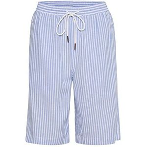 Cream Damespyjama voor dames, bottoms, lounge, knie, trekkoord, zomer, losse denim shorts, ultramarine strepen, 32, ultramarine streep