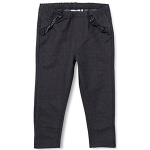 MINYMO Baby-meisjes leggings Sweat Denim Jeans, Grey denim, 68 cm