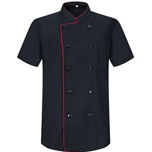 MISEMIYA - Chef Jackets 8421B - Koksjas - Zwart