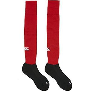 Canterbury Heren-team rugby sokken kleding effen playing sokken, rood (rood), XL (fabrikantmaat: Super King 14-16)