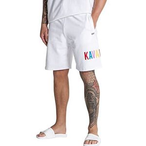 Gianni Kavanagh White Neverland Shorts voor heren, Regulable, XL