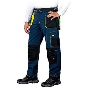 Leber&Hollman LH-FMN-T_GBY58 vormen beschermbroek, donkerblauw-zwart-geel, 58 maat