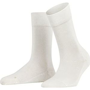 FALKE Dames Sokken Sensitive London W SO Katoen Met comfort tailleband 1 Paar, Wit (Off-White 2040) nieuw - milieuvriendelijk, 39-42
