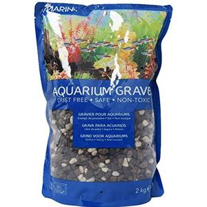 Kies voor aquaria van Marina., 2 kg, grijs/zwart