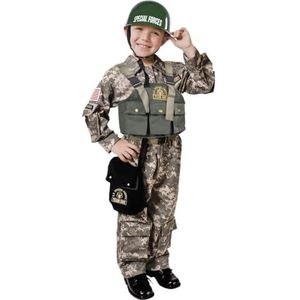 Dress Up America Heeres-speciale kracht-kostuumset met marine-zegelbeschermhelm