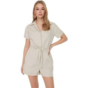 Trendyol Vrouwen Effen Geweven Jumpsuit, Rots, 66