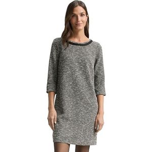 TOM TAILOR Damesjurk, 39180 - Salt Pepper Boucle Structuur, 36