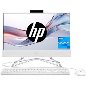 HP All-in-One 22-dd2001ss All-in-One computer met 54,9 cm (21,5 inch) Full HD (Intel Celeron J4025, 8 GB RAM, 256 GB SSD, Intel UHD 600 graphics, zonder besturingssystemen) wit - Spaans