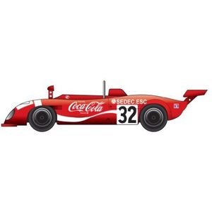 Dickie -Schuco 413311043 - True Scale - March MSC -75SC -1982-1:43 Gr. 6, WEC Japan Central 20 / Coca Cola, Hars, rood