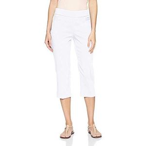 Briggs New York Dames Pull On Capri met L Pocket, Kleur: wit., 48