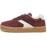 Marc O'Polo - Sneakers Laag - Lichtblauw/Rood - Leer - Met Plateau
