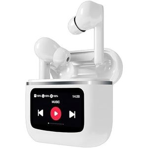 Stereo Bluetooth-hoofdtelefoon, LCD, Cool Touch, wit