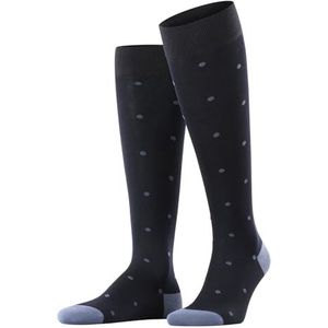 FALKE Heren Kniekousen Dot M Kh katoen lang gedessineerd 1 paar, Blauw Dark Navy 6377, 43-46