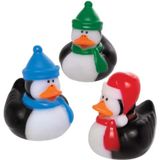Baker Ross AX449 Pinguïn Bad Eendjes - Pak Van 6, Nieuw Speelgoed Voor Kinderen, Ideale Kous Of Feestzak Vuller Voor Kinderen