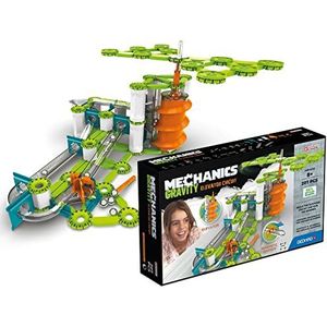 Geomag - Mechanics Gravity Elevator Circuit - Educational and Creative Game for Children - Magnetic Building Blocks, Circuit with Magnetic Blocks, Recycled Plastic - Set of 207 Pieces