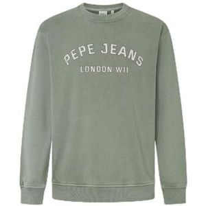 Pepe Jeans Aldridge Crew Sweatshirt voor heren, Groen (Winter Mint Groen), XL