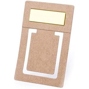 BigBuy Office 145669 bladwijzer met notitieblok, natuur, 1,2 x 3,8 cm