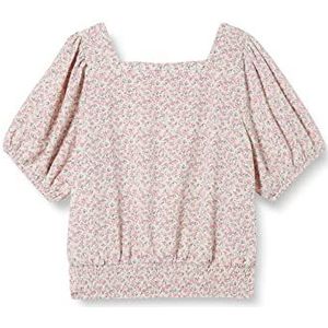 Bestseller A/S Meisjes NLFFIBBA SS Short TOP T-shirt, Shadow Lime/AOP: AOP, 146/152, Shadow Lime/Aop: AOP, 146/152 cm