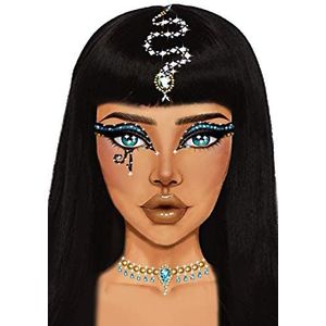 Leg Avenue Carnaval Cleopatra face jewels sticker, Onesize (Multicolor)