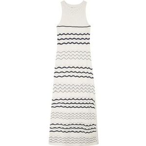 Springfield Jersey polotrui voor dames, witte achtergrondprint, M, Print witte achtergrond, M