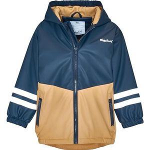 Playshoes Regenjas met fleecevoering, marine-bruin, 80